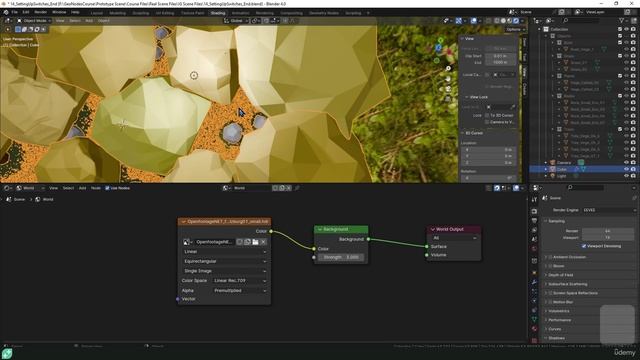 26. Setting Up Simple Lighting. BLENDER GEOMETRY NODES LEARNING