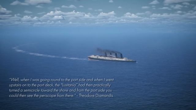 Lusitania sinking real time animation 2024