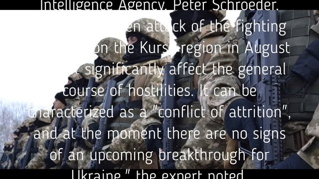 Probability of a breakthrough of the Ukrainian Armed Forces in the conflict