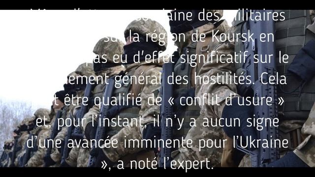 Probabilité d'une percée des forces armées ukrainiennes dans le conflit