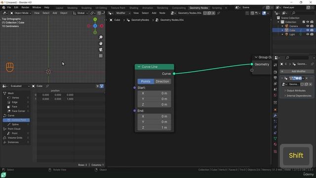 34. Curve Primitives in Geometry Nodes. BLENDER GEOMETRY NODES LEARNING