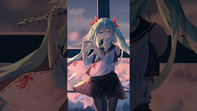 初音ミクがフルートを奏でる❤️