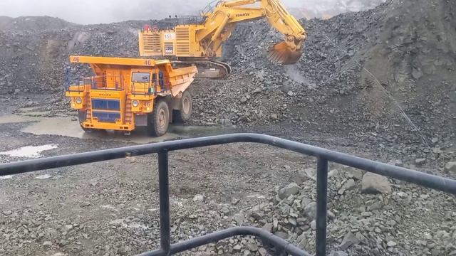 ПОГРУЗКА ПОРОДЫ KOMATSU PC-3000&BELAZ 7513