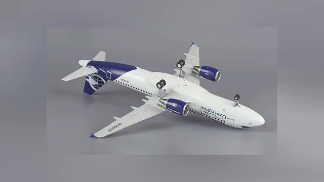 AIRBUS A320, в масштабе. 1/144.Авиакомпании Узбекистана:QANOT SHARQ.