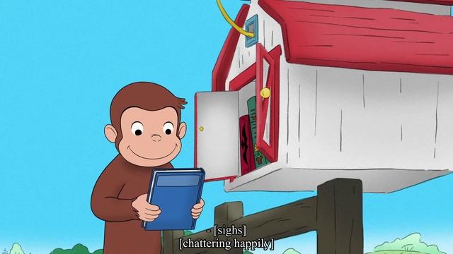 Curious George - 315 - George's Little Library (Learn English Language with subtitles)