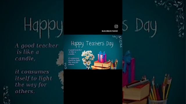 Happy teachers day!