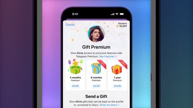 У Telegram появились подарки.