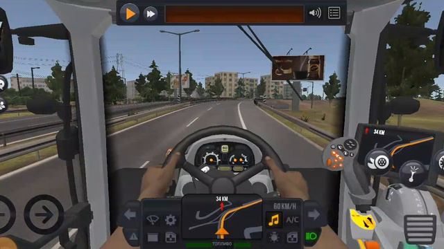 Truck Simulator : Ultimate груз на тракторе ожидал больше скорости}  оказалось 60 скорость😉🤣😂🤣