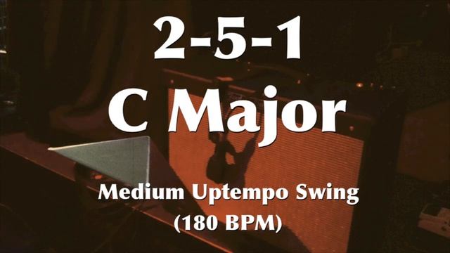 2-5-1 Jazz Practice - Medium Fast Swing Backing Track (C)