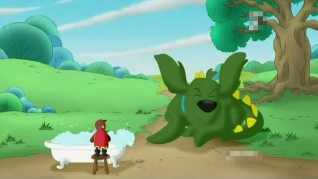 Curious George - 184 - Sir George and the Dragon (Learn English Language with subtitles)