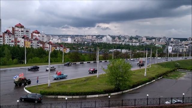 Знамя Победы подняли  в небо Белгорода 9 мая 2020 г. Салют парк Победы.