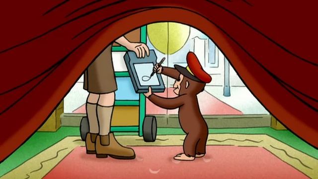 Curious George - 13 - Curious George, Door Monkey (Learn English Language with subtitles)