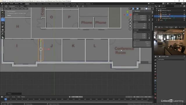 11. Finishing the window openings. ARCHITECTURAL VISUALIZATION in Blender Substance Painter