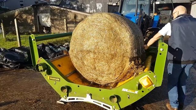 Hustler SL360 X Bale Feeder on TL100