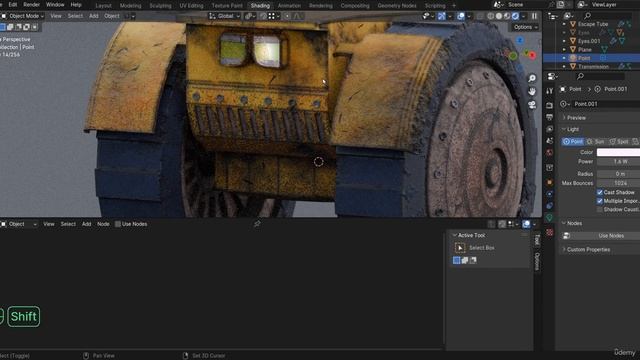 10. Rendering the Robot. CREATION A REALISTIC ROBOT в Blender видео уроки