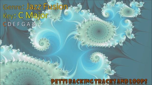 Jazz Fusion Guitar Backing Track in C Major