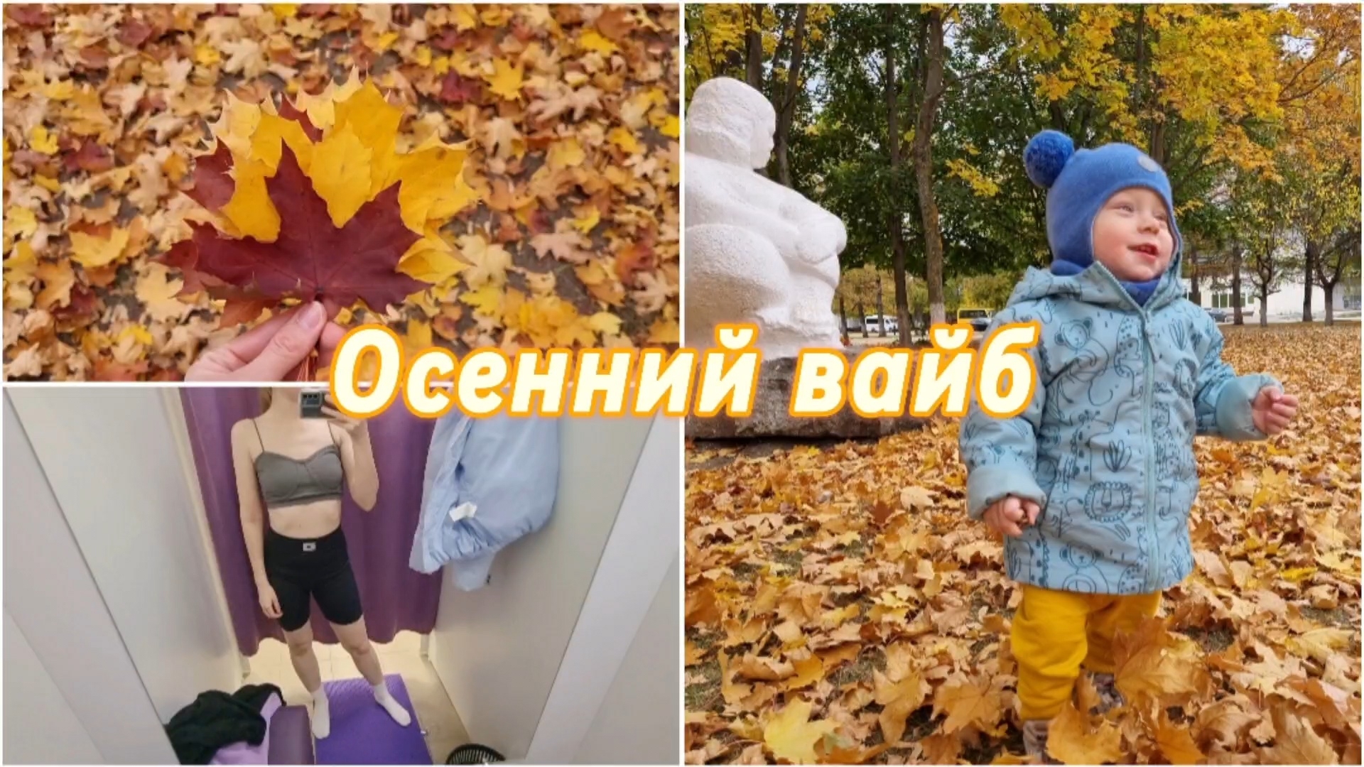 Шагаем по осени.Купила годовой безлимит на трени.Новая спорт форма.Отпустили развеяться.
