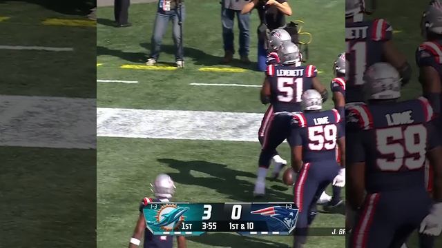 Rhamondre Stevenson rushes for a 33-yard touchdown vs. Miami Dolphins