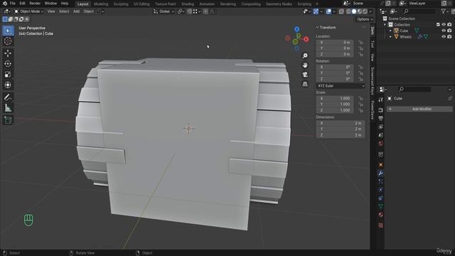 03. The Transmission Box. CREATION A REALISTIC ROBOT в Blender видео уроки