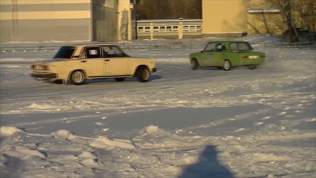 Зимний дрифт. Первый этап любительского чемпионата по дрифту на льду. Саров 2019