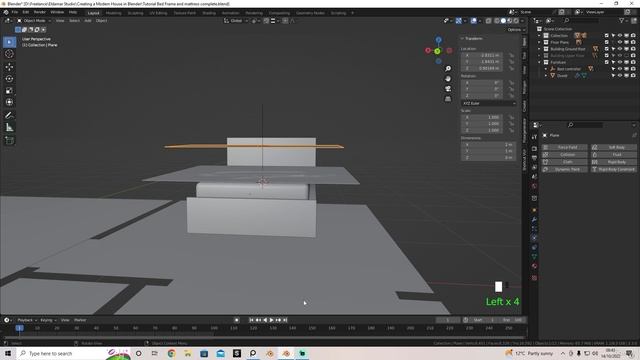 06 - Modeling Bedsheets and Pillows. CREATING A MODERN HOUSE in Blender