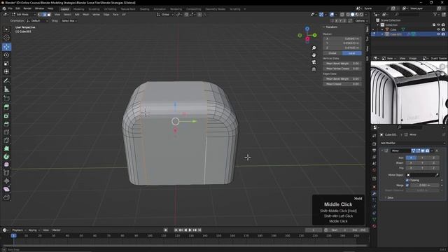 04 - Blocking in the Basic Shapes. STRATEGIES for MODELING and TEXTURING in Blender