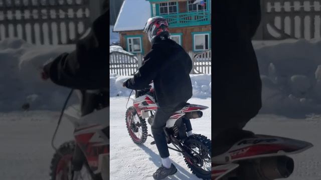 ЗИМОЙ НА ПИТБАЙКЕ МОЖНО#kayo #pitbike