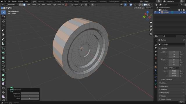 02. Creating the wheels. CREATION A REALISTIC ROBOT в Blender видео уроки