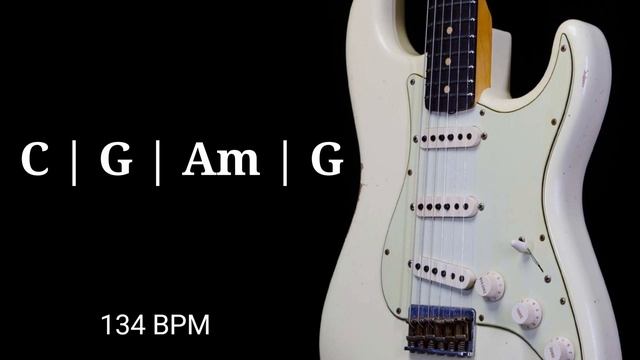 Clean Electric Guitar Loop 134 BPM [ C G Am G ]