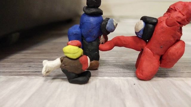 анимация убийство персонажа амонг ас Stop Motion анимация