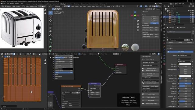 19 - Finishing the Texturing. STRATEGIES for MODELING and TEXTURING in Blender