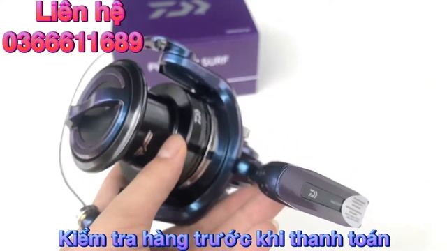 Máy câu cá DAIWA PHAN TOM SURF 5000 chính hãng Việt Nam ( Video Số 10 )