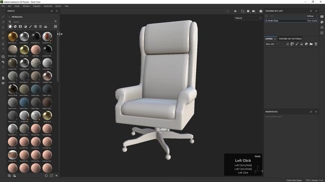 075. Texturing the Desk Chair in BLENDER Victorian Room