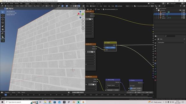 50 - Texturing Overview. CREATING A MODERN HOUSE in Blender