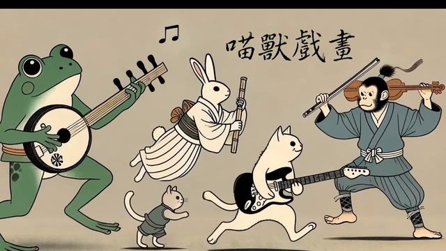 Shamisen 三味線 X  Electric Guitar X Flute X Violin【喵獸戲畫】Background Music for Studyin