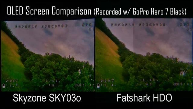 Skyzone SKY03O VS Fatshark HDO OLED Display Comparison