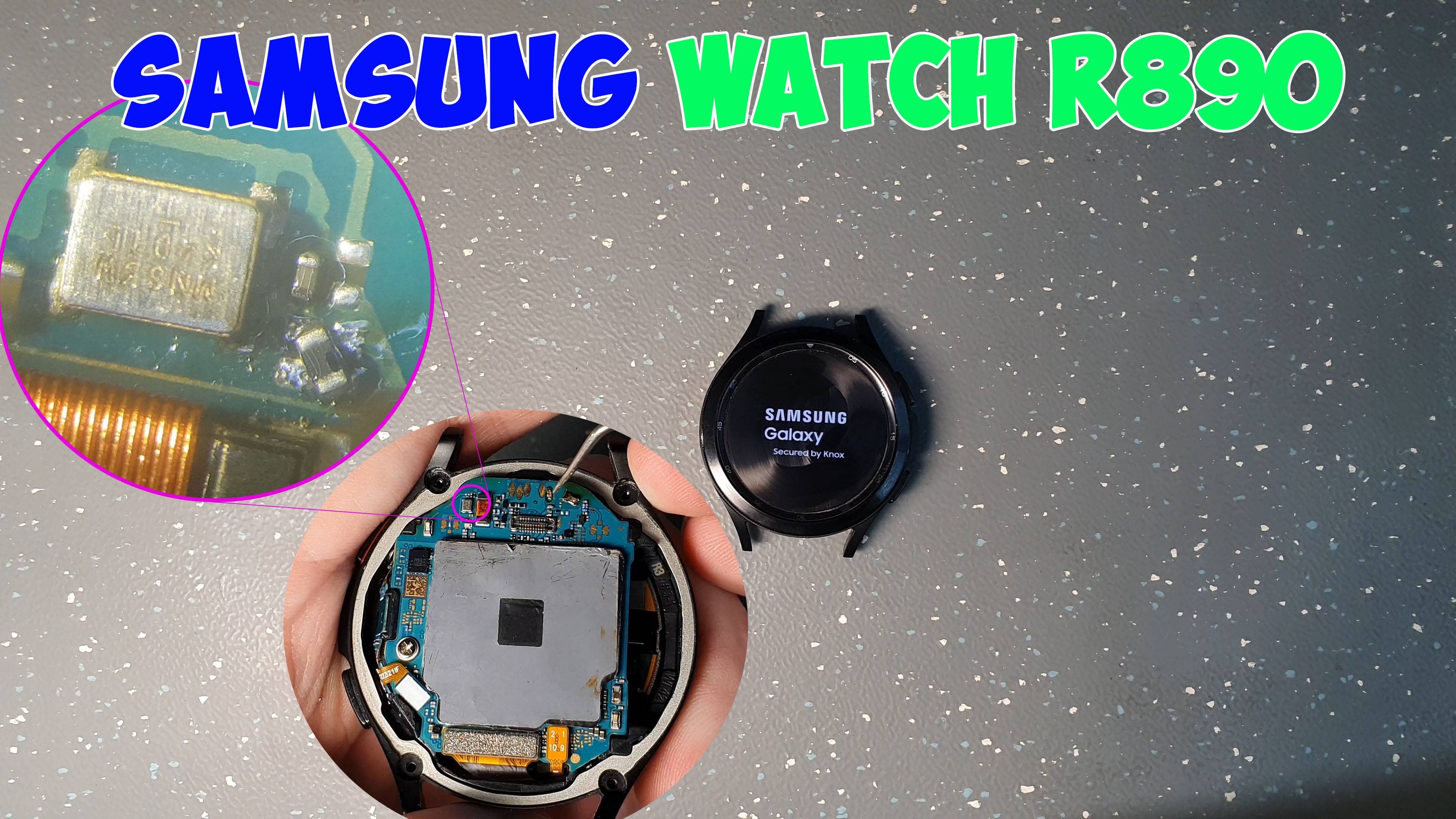 Ремонт Samsung SM-R890 (watch 4 classic) после попадания влаги