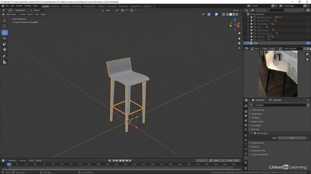 35. Finishing the stools. ARCHITECTURAL VISUALIZATION in Blender Substance Painter