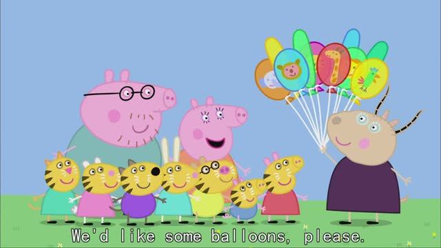 Peppa Pig S1 20 The School Fete английский с субтитрами