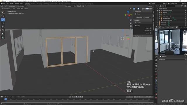 14. Starting the office frames. ARCHITECTURAL VISUALIZATION in Blender Substance Painter