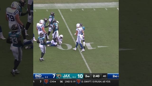 Tyler Goodson catches for a 24-yard Gain vs. Jacksonville Jaguars