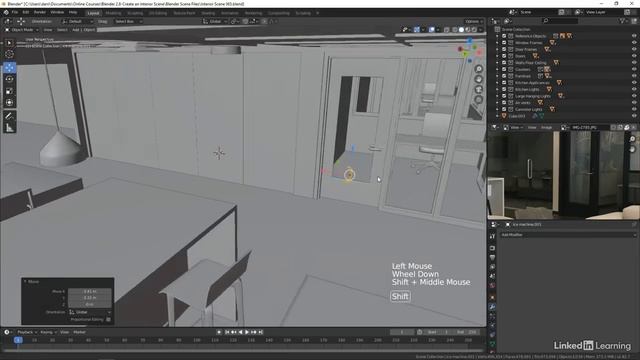 66. Modeling the conference room glass. ARCHITECTURAL VISUALIZATION in Blender Substance Painter