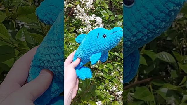 Дельфин 🐬 #игрушкикрючком #плюшевыеигрушки #crochet #toy #вязаныеигрушки #дельфин #игрушка