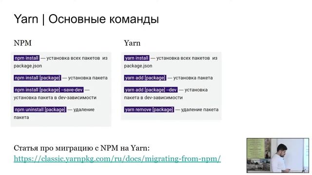 3. NPM, Yarn & TypeScript. Front-end разработка