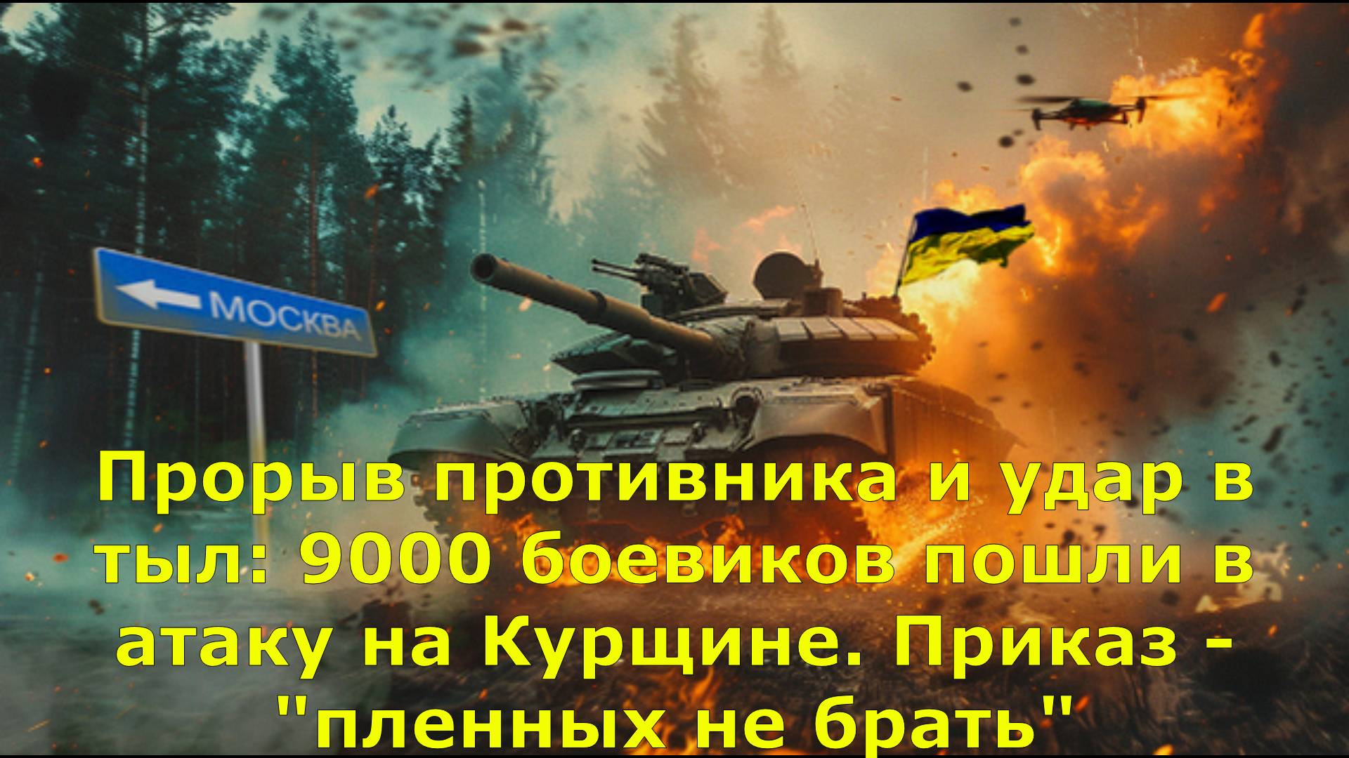 Прорыв противника и удар в тыл: 9000 боевиков пошли в атаку на Курщине. Приказ - "пленных не брать"