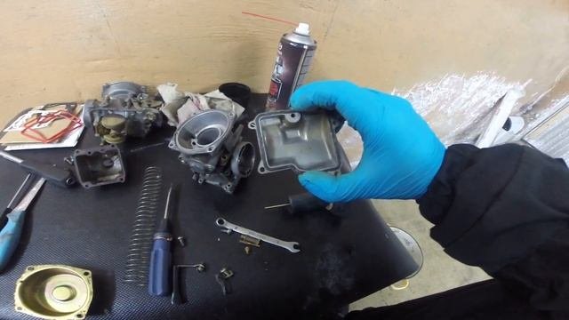 Intruder VS400 чищу карбы, меняю прокладки.