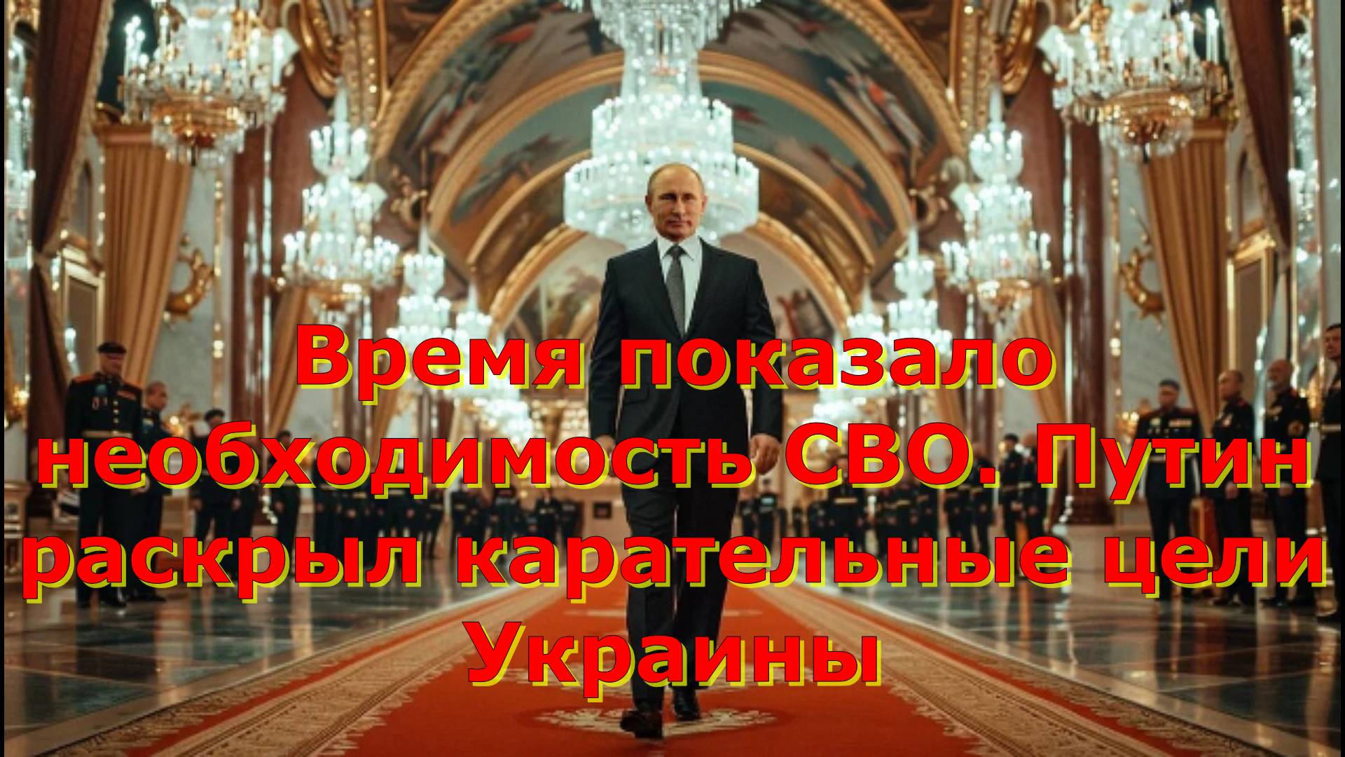 Время показало необходимость СВО. Путин раскрыл карательные цели Украины