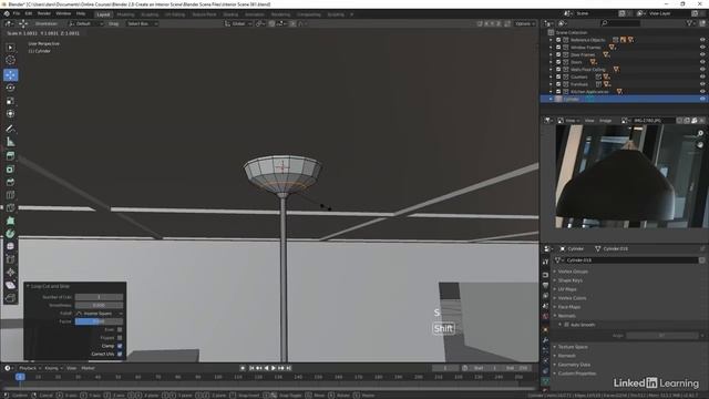 62. Modeling the kitchen hanging lights. ARCHITECTURAL VISUALIZATION in Blender Substance Painter