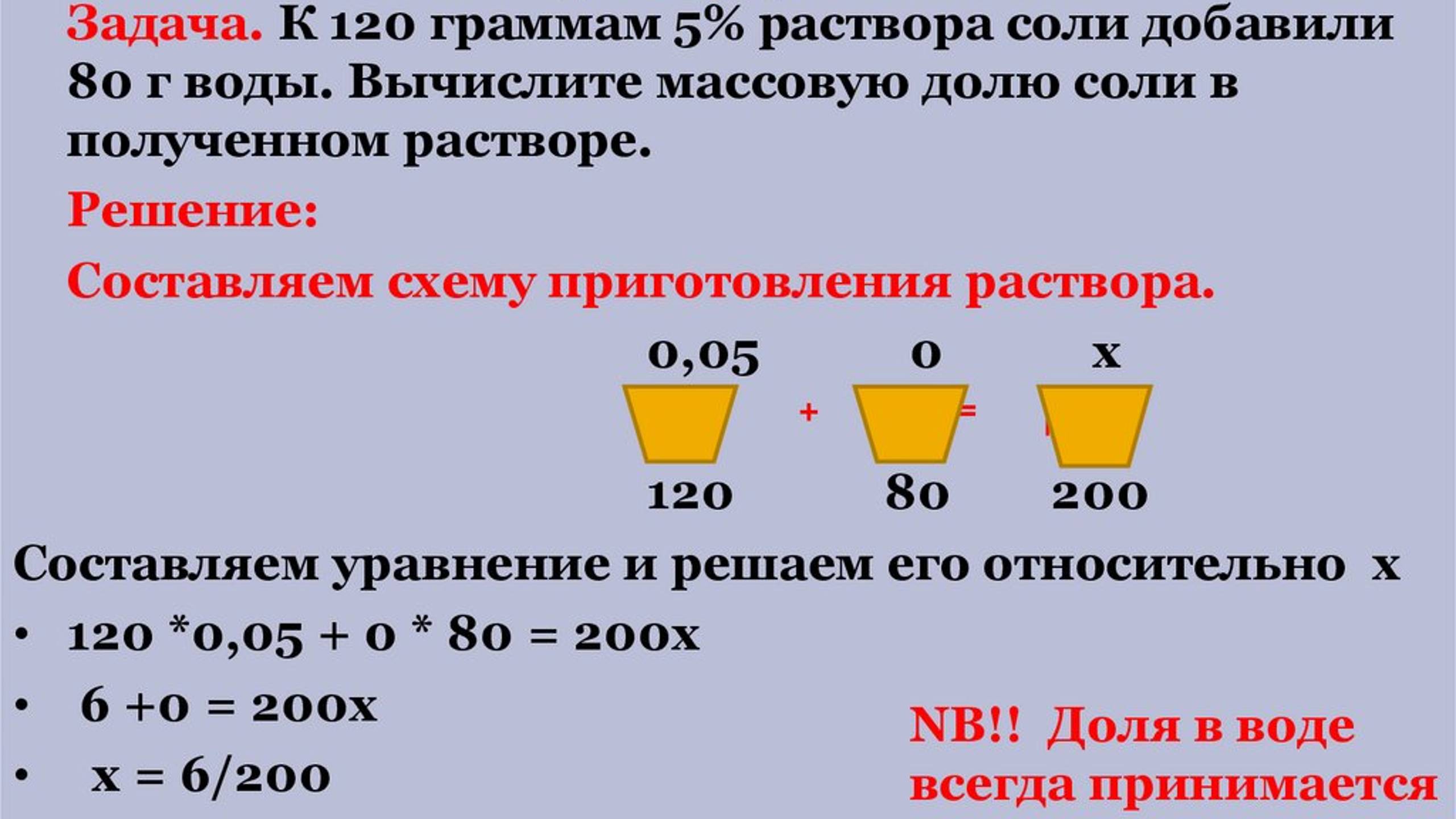 Задачи на растворы. База.