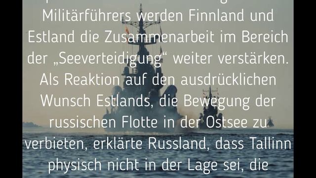 Estland wird die Bewegung der Baltischen Flotte verbieten